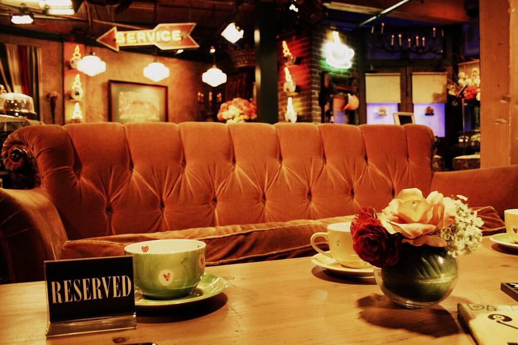 reserved table coffee shop