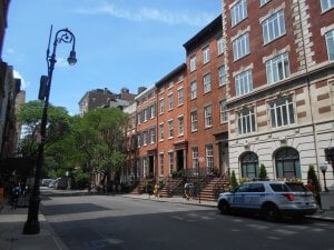 A street in Greenwich Village. 