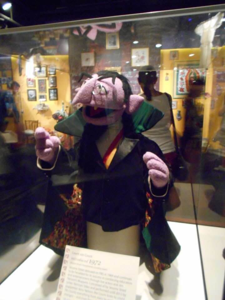 The Count puppet at The Smithsonian in Washington, DC.