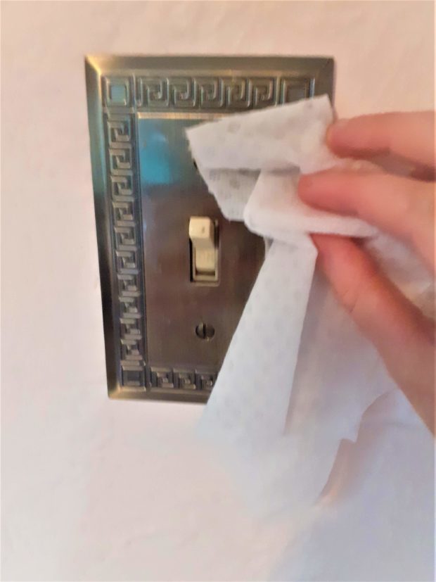 cleaning light switch