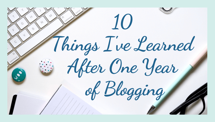 One Year of Blogging Banner