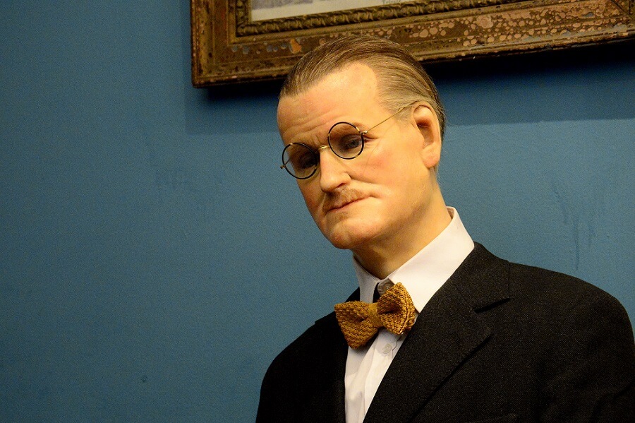 James Joyce wax figure