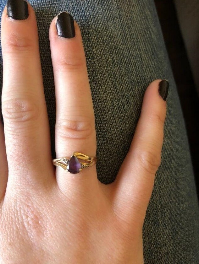 Samantha's purple ring