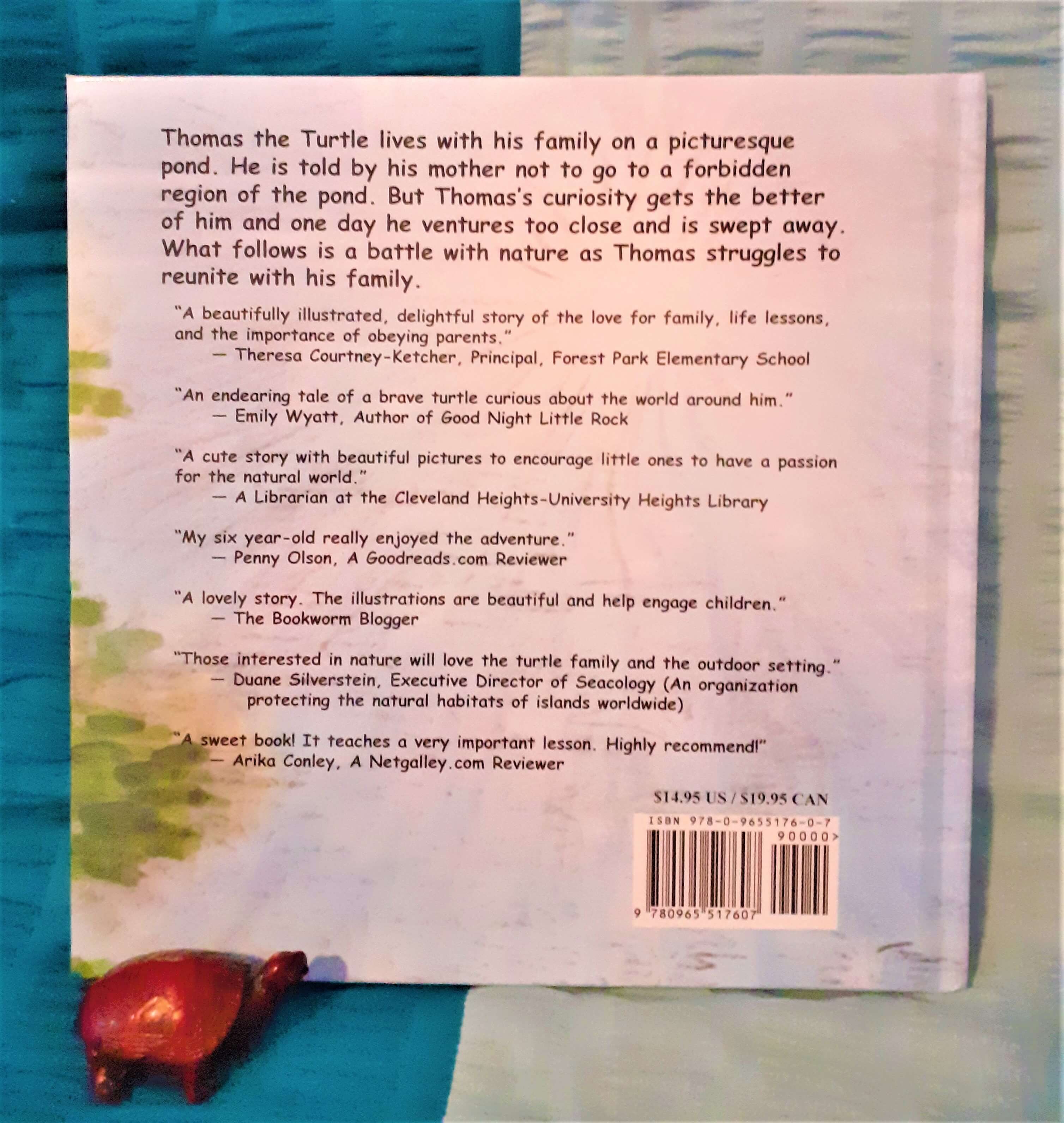 Thomas The Turtle back cover