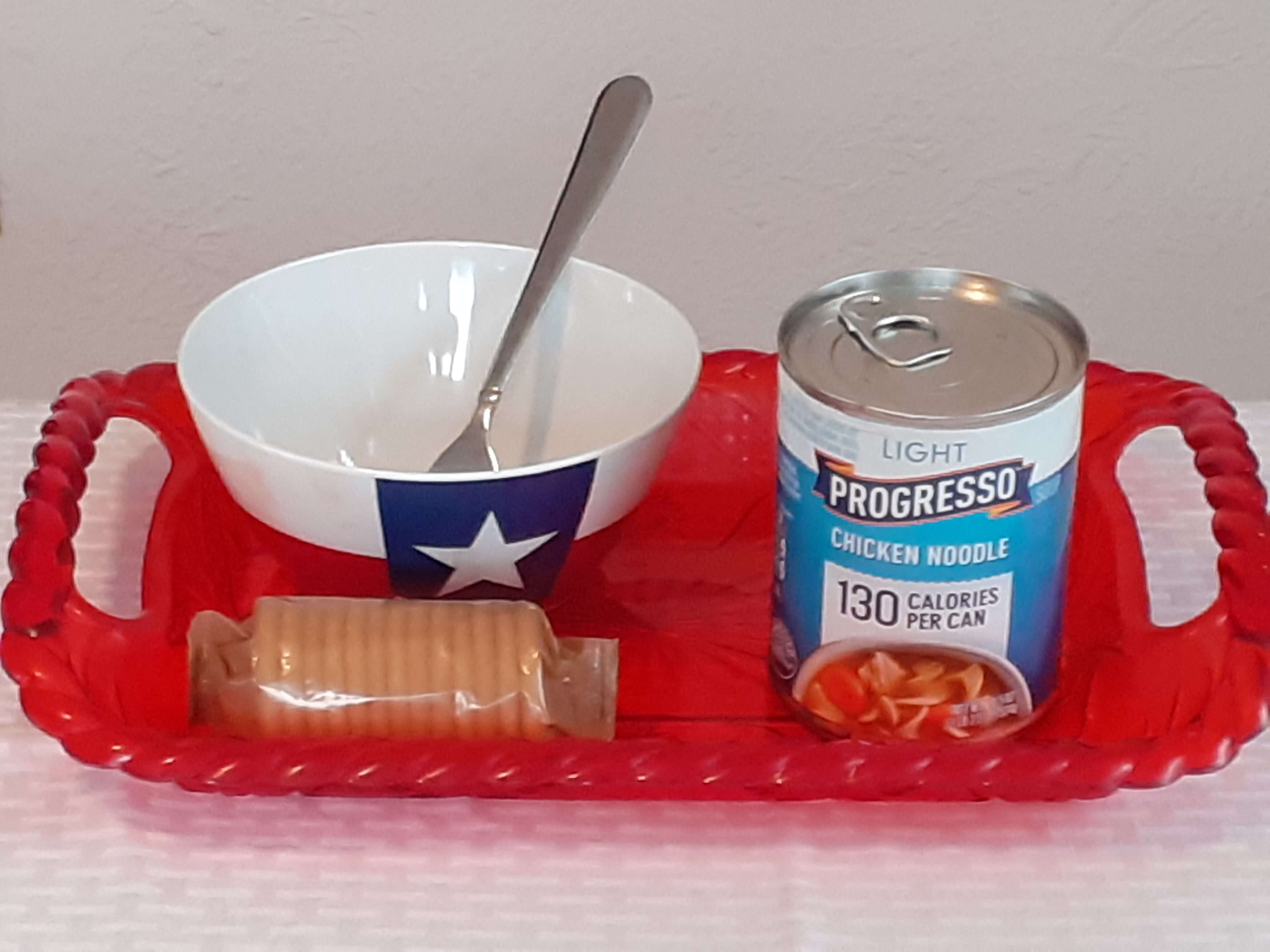 soup and crackers
