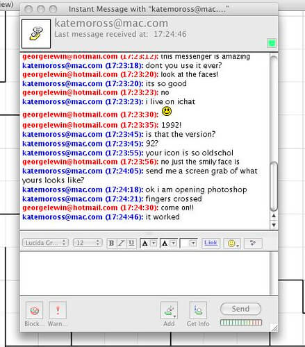 instant messenger example