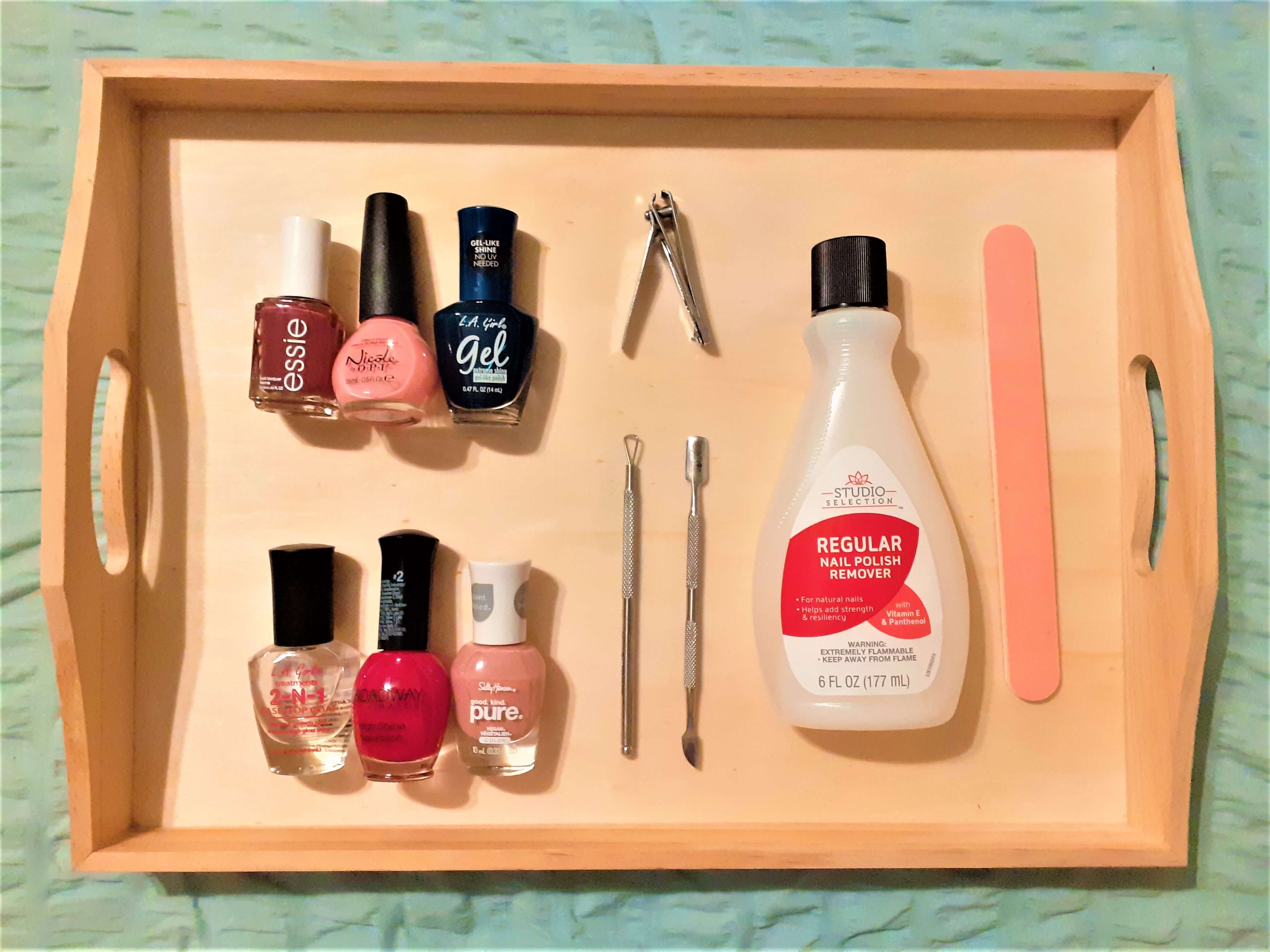 nail polish tray