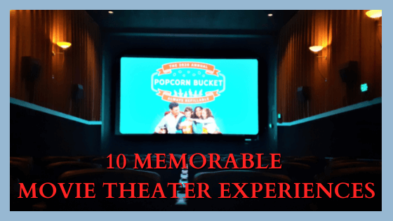 10 movie theater experiences banner