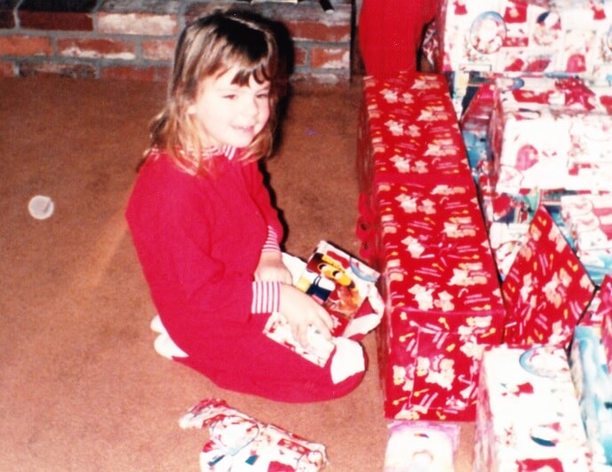 Laura opening presents