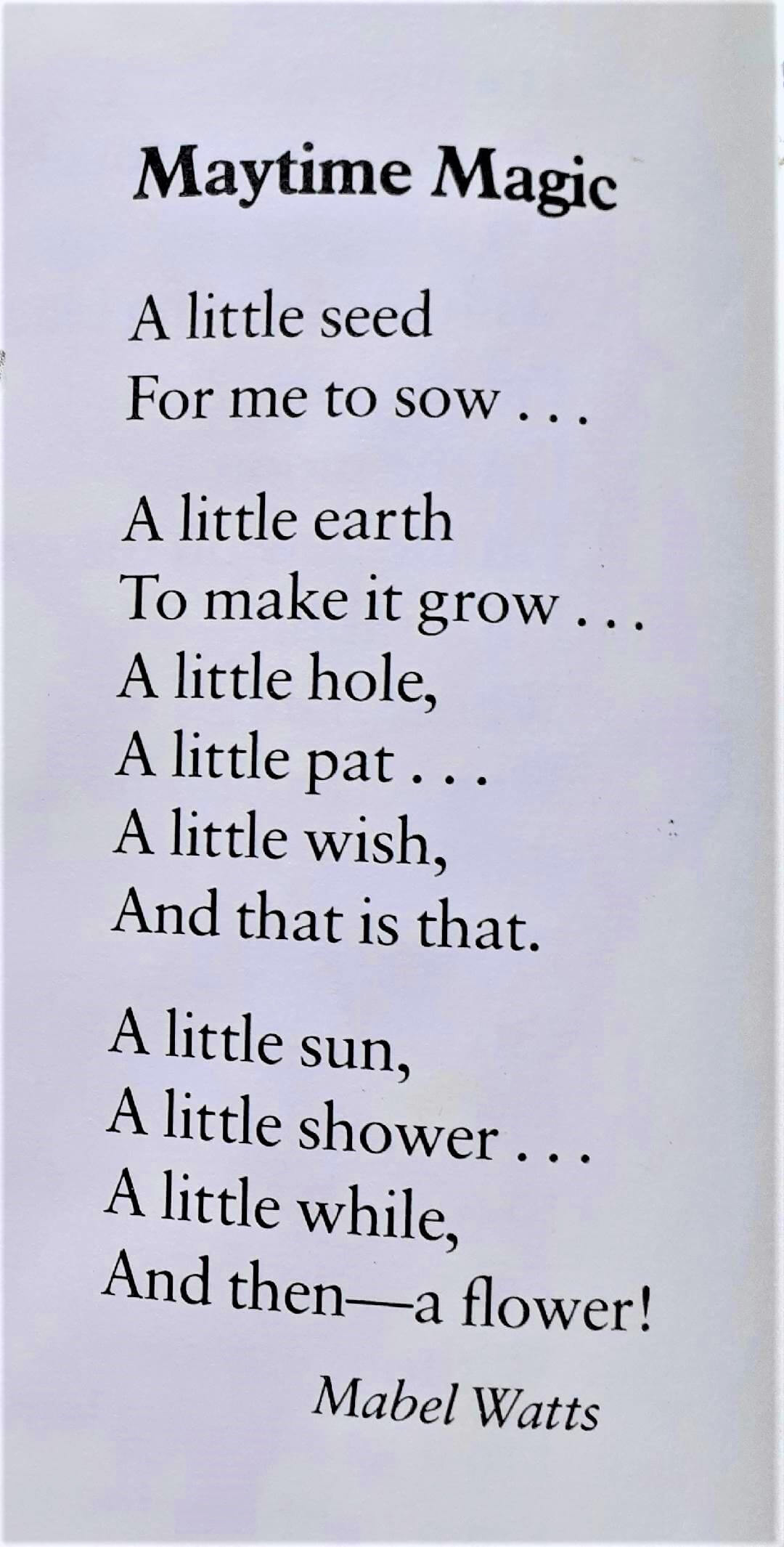 Maytime Magic poem