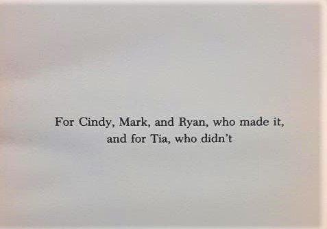 Night of the Twisters acknowledgement