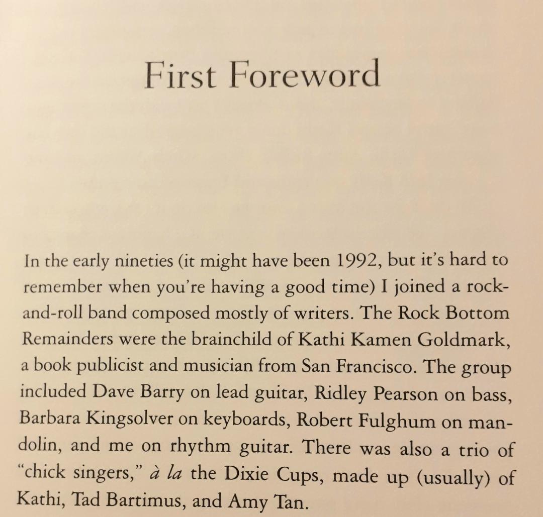 On Writing First Foreword