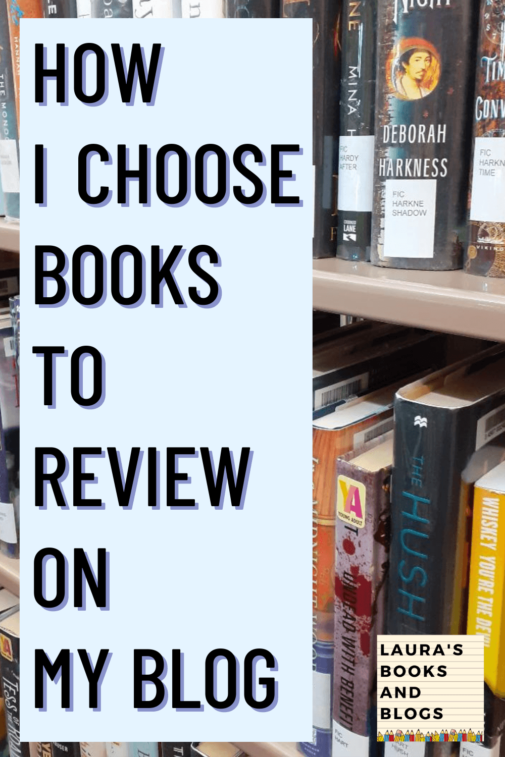 choosing books to review pin