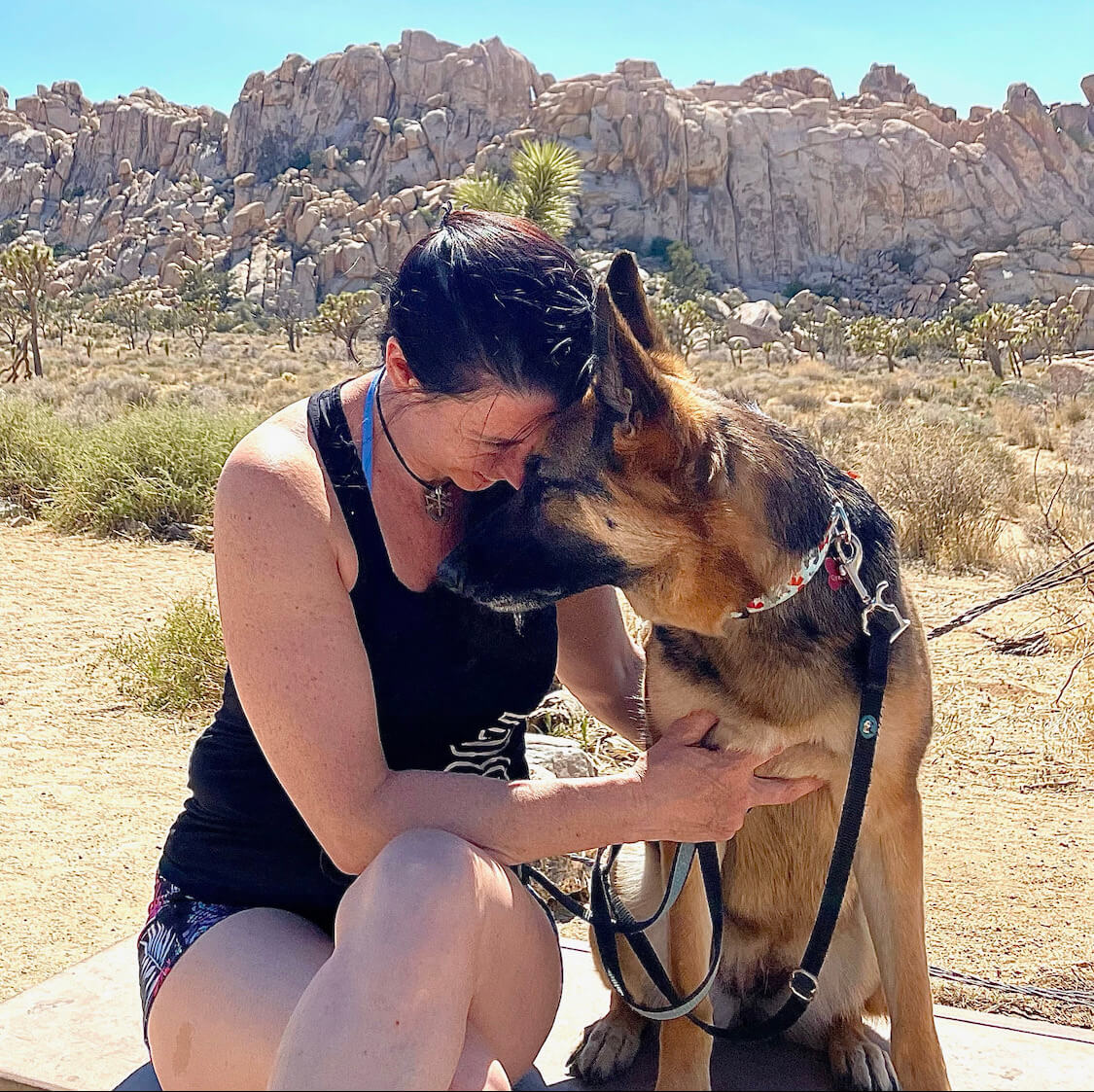 Chris and dog