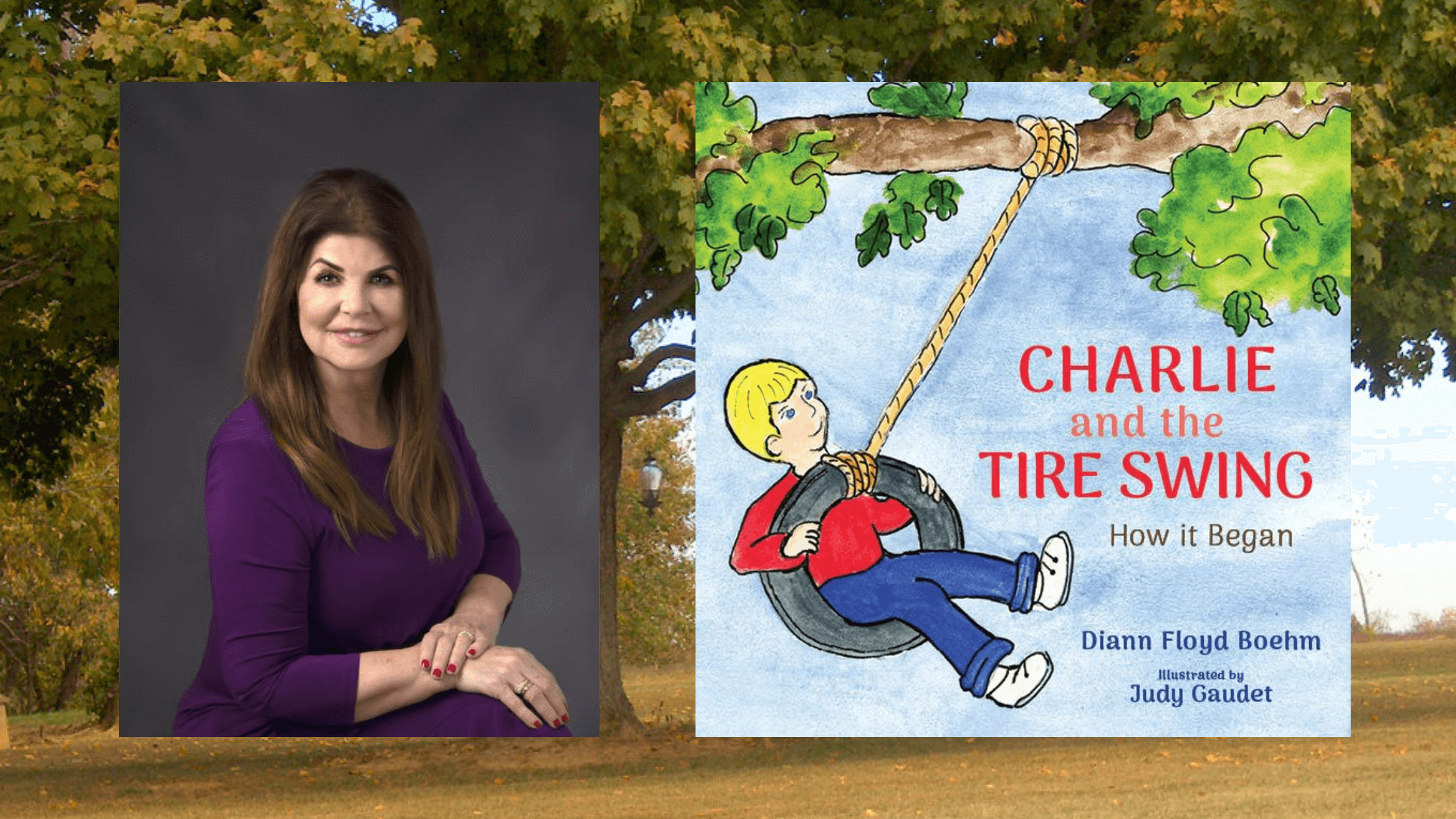 Charlie and the Tire Swing Banner