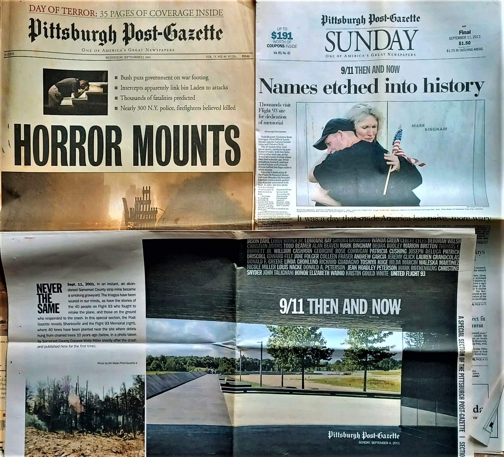 September 11th newspapers
