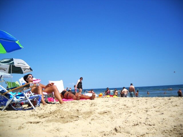 Reading at the beach