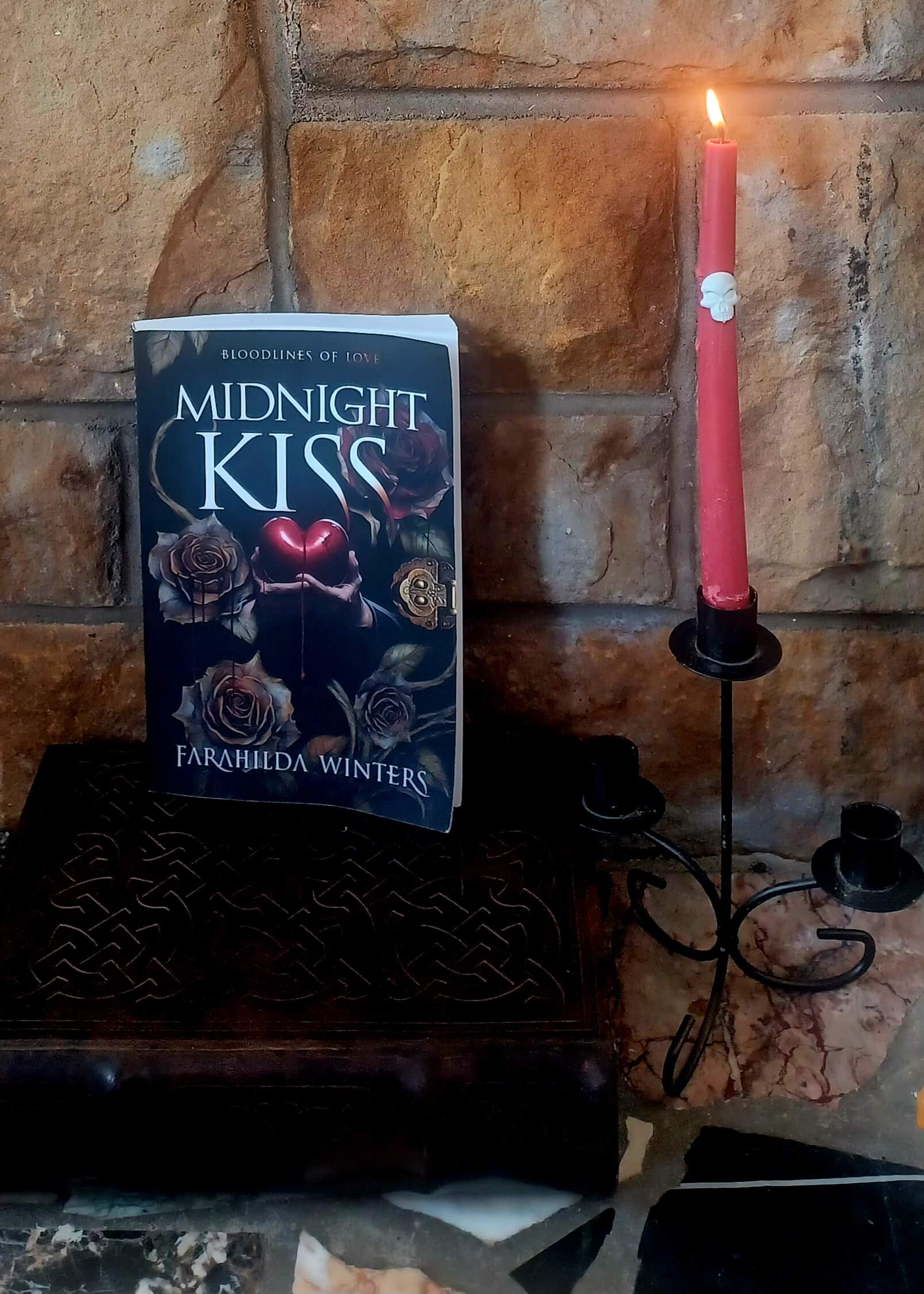 Midnight Kiss fireplace