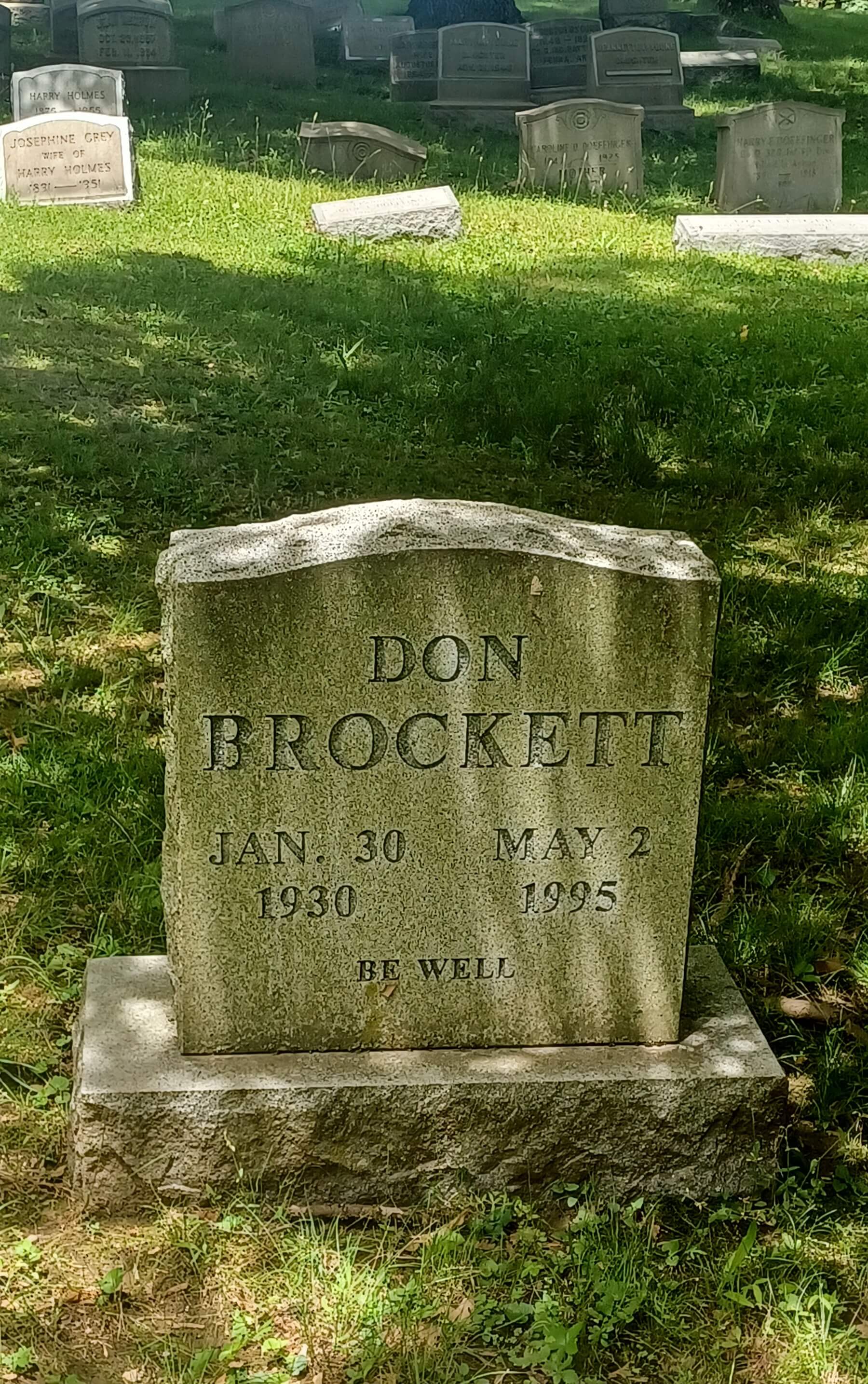Don Brockett grave